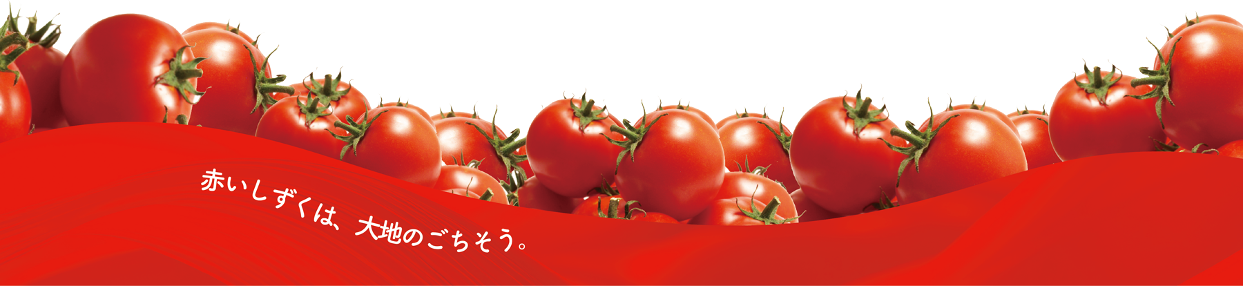 赤いしずくは、大地のごちそう。